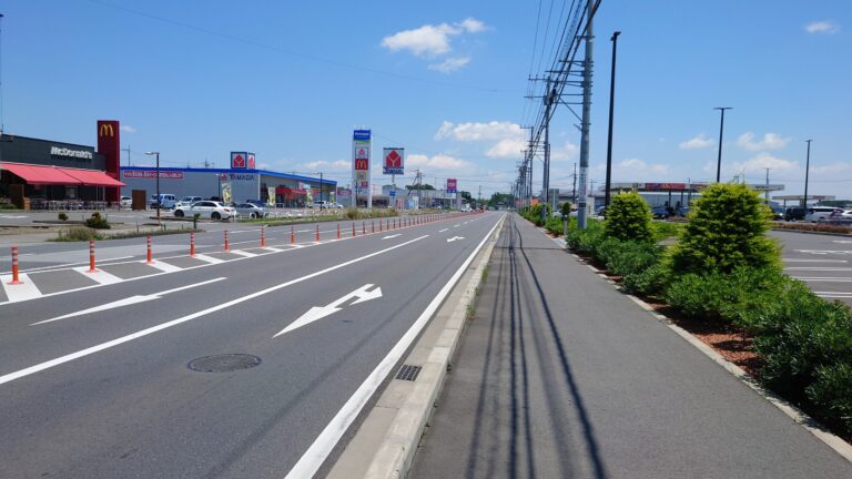 コストコ壬生倉庫店前　舗装工事イメージ
